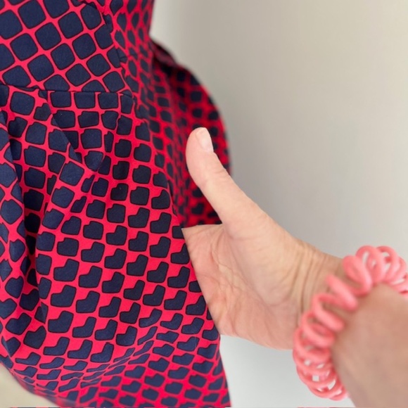 Club Monaco Strapless Heart Pattern Nelly Dress with Pockets! - Picture 4 of 7